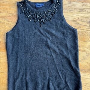 Magaschoni Sleeveless Sweater in Black